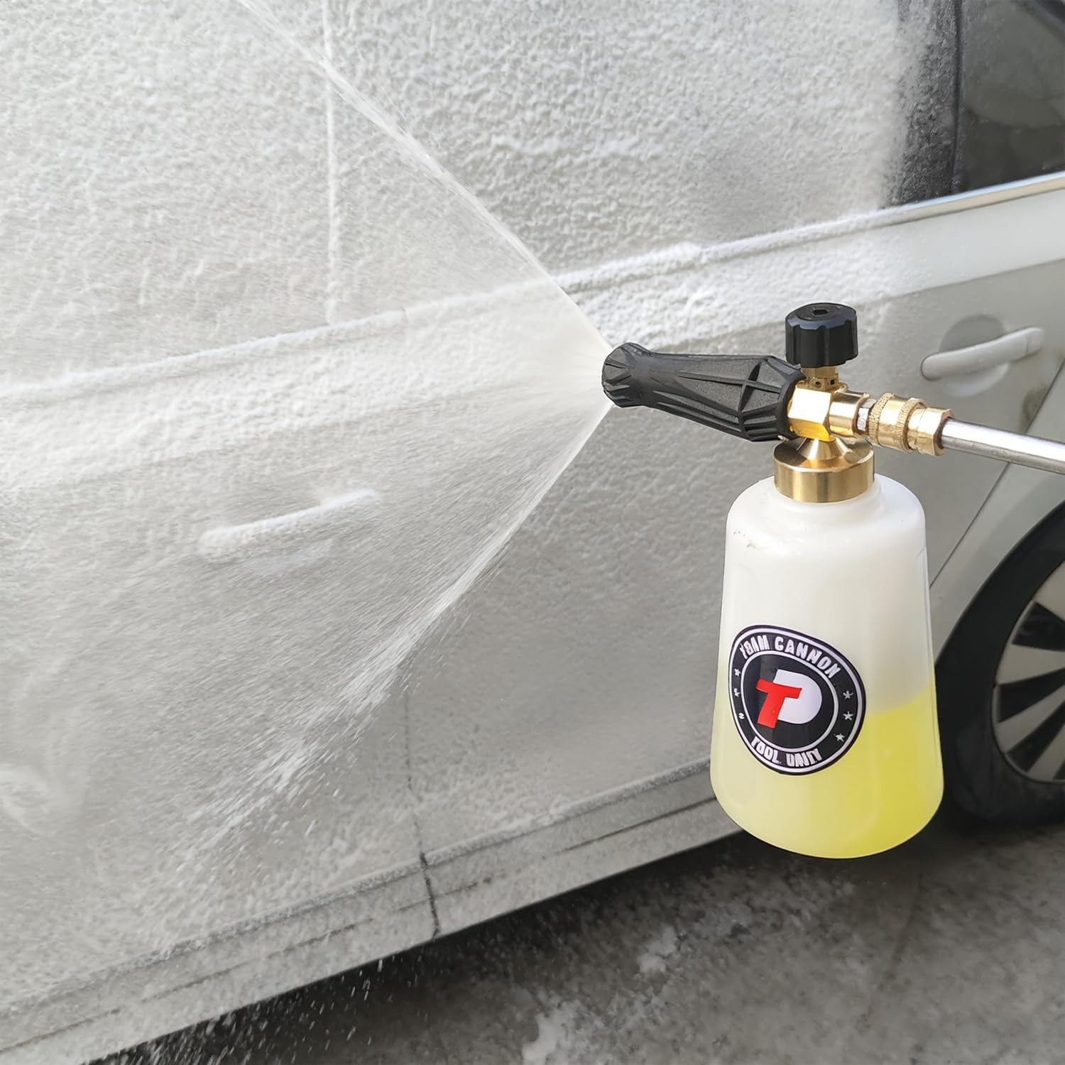 1/4 Inch Quick Connect Foam Cannon – 1.5L Snow Foam Lance for Car Wash