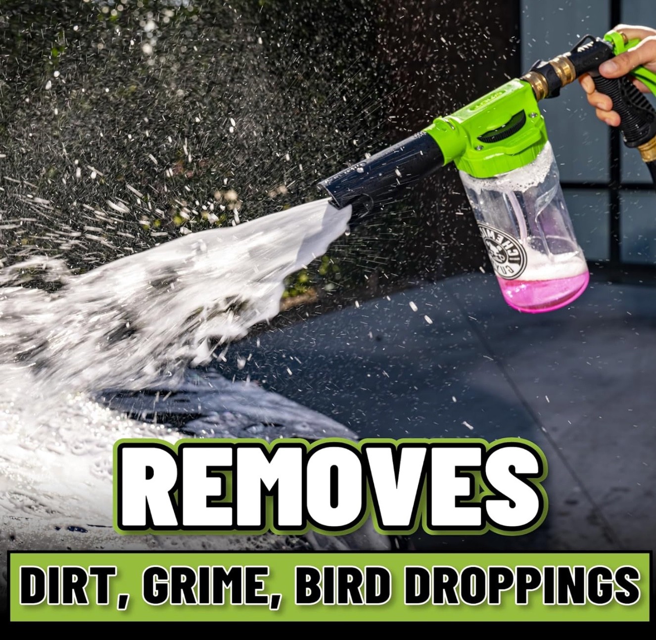 Foam Blaster 6 – Foam Cannon Garden Hose Attachment, Easy to Use, Sprays Thick