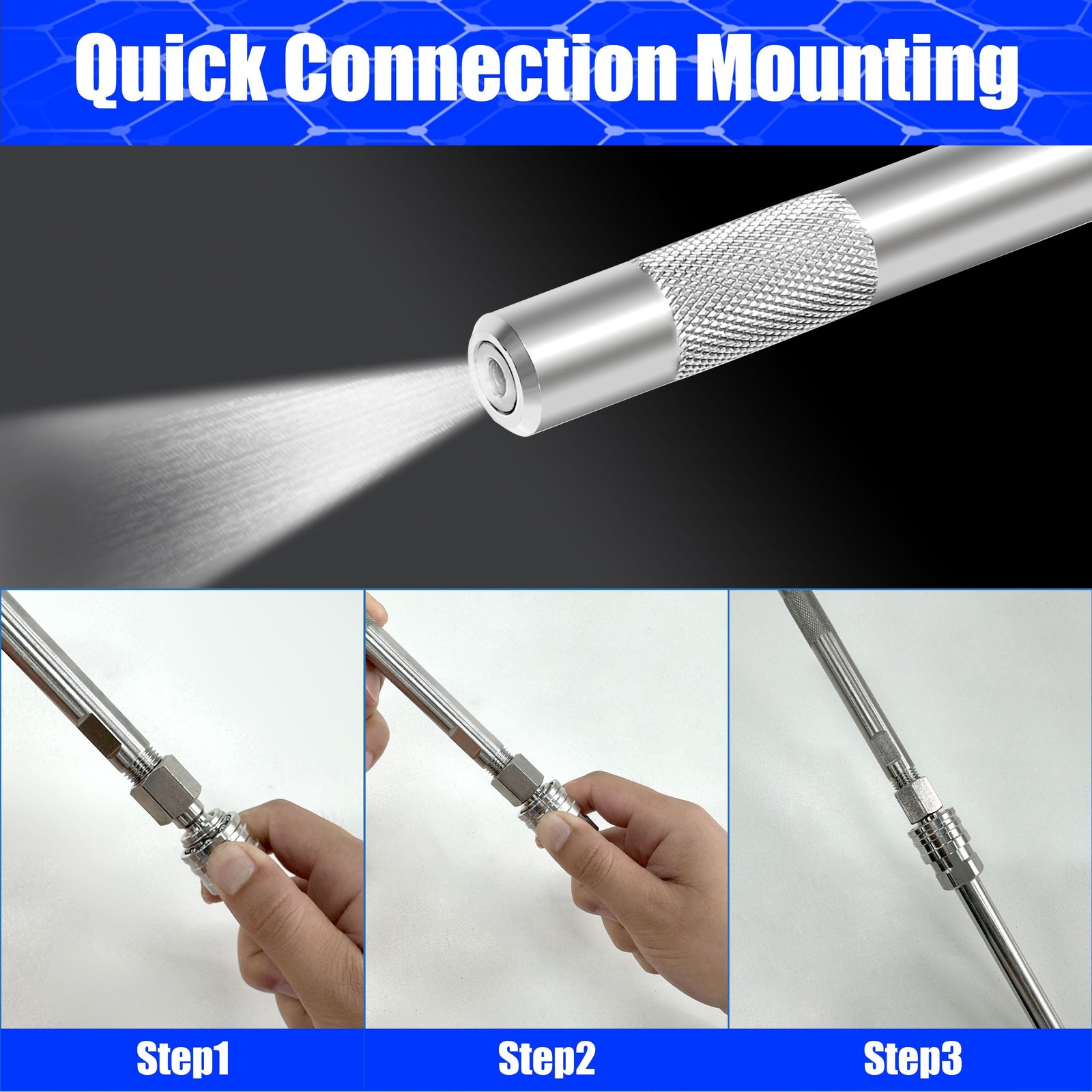 Pressure Washer Long Range Chemical Nozzle, Shooter Tip Power Washer Compatib…