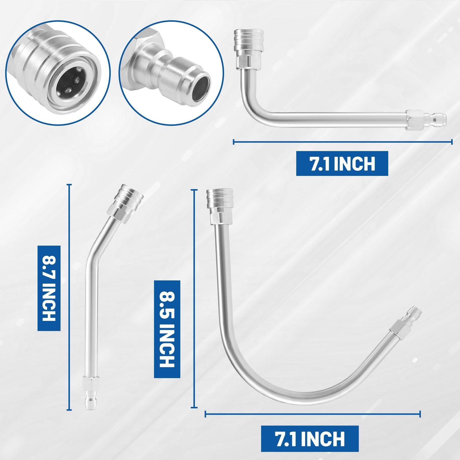 Pressure Washer Extension Wand – Gutter Cleaner Attachment – 30°, 90°, 120° C…