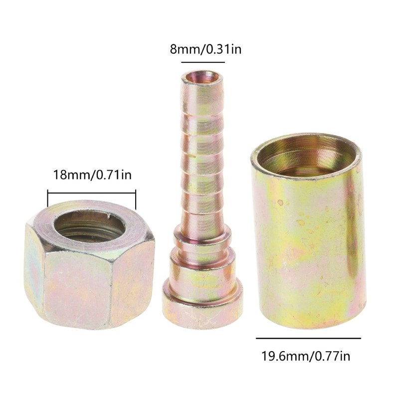 High Pressure Hose Mount Connector Water Hose Pipe Fitting TwistConnector set