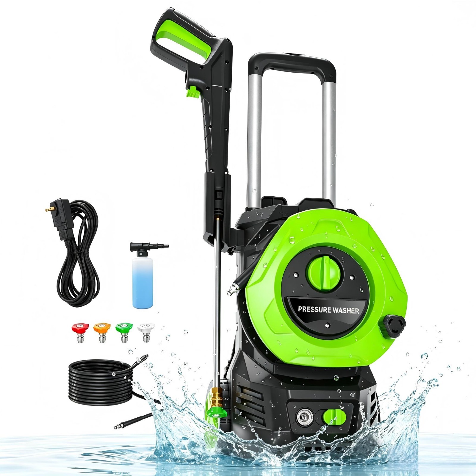 Pressure Washer 4200PSI 2.5GPM, Steel Lance, Total Stop System, for Garden
