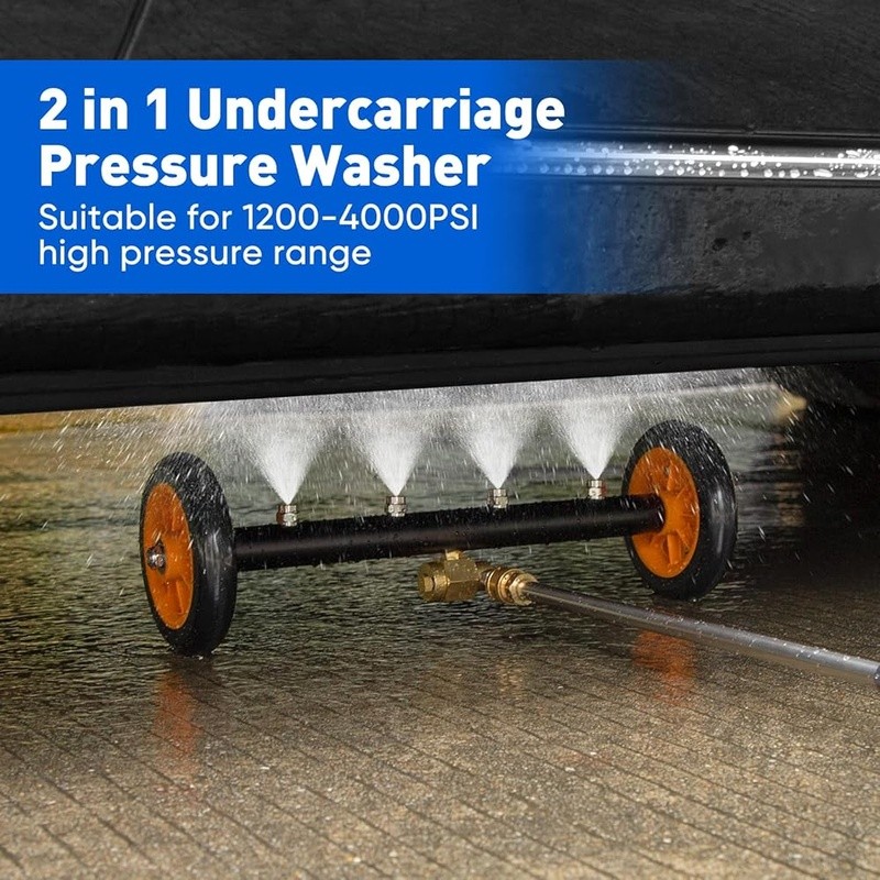 Pressure Washer Undercarriage Cleaner Dual Mode 4000PSI Quick Connect Wand New