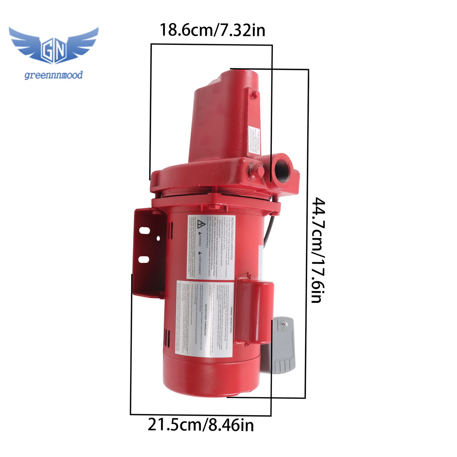 Premium Cast Iron RJS-75-PREM 3/4 HP 16 GPM Shallow Well Jet Pump 115/230 Volt