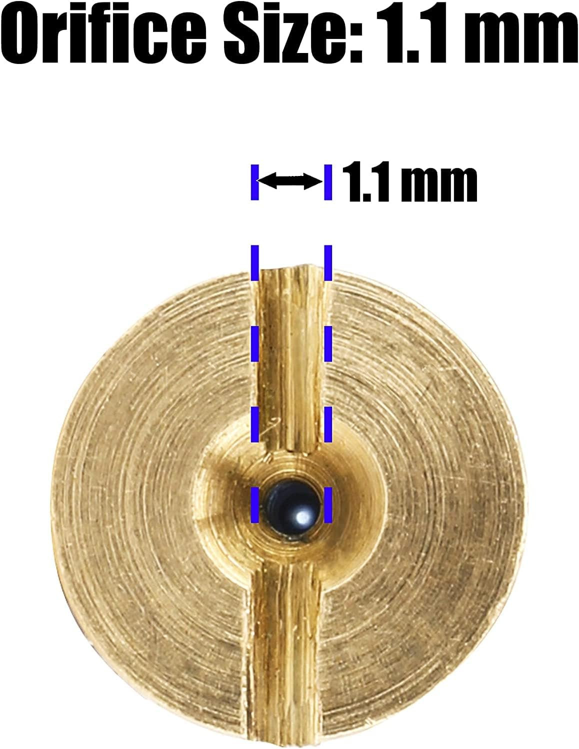 1.1 Mm Foam Cannon Orifice Nozzle, Universal Thread Tips for Snow Foam Lance, 2