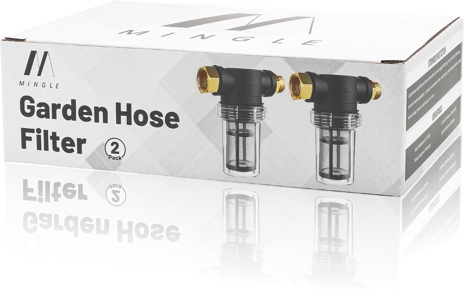 2 Pack Garden Hose Filter Pressure Washer Inline Sediment Water Filter