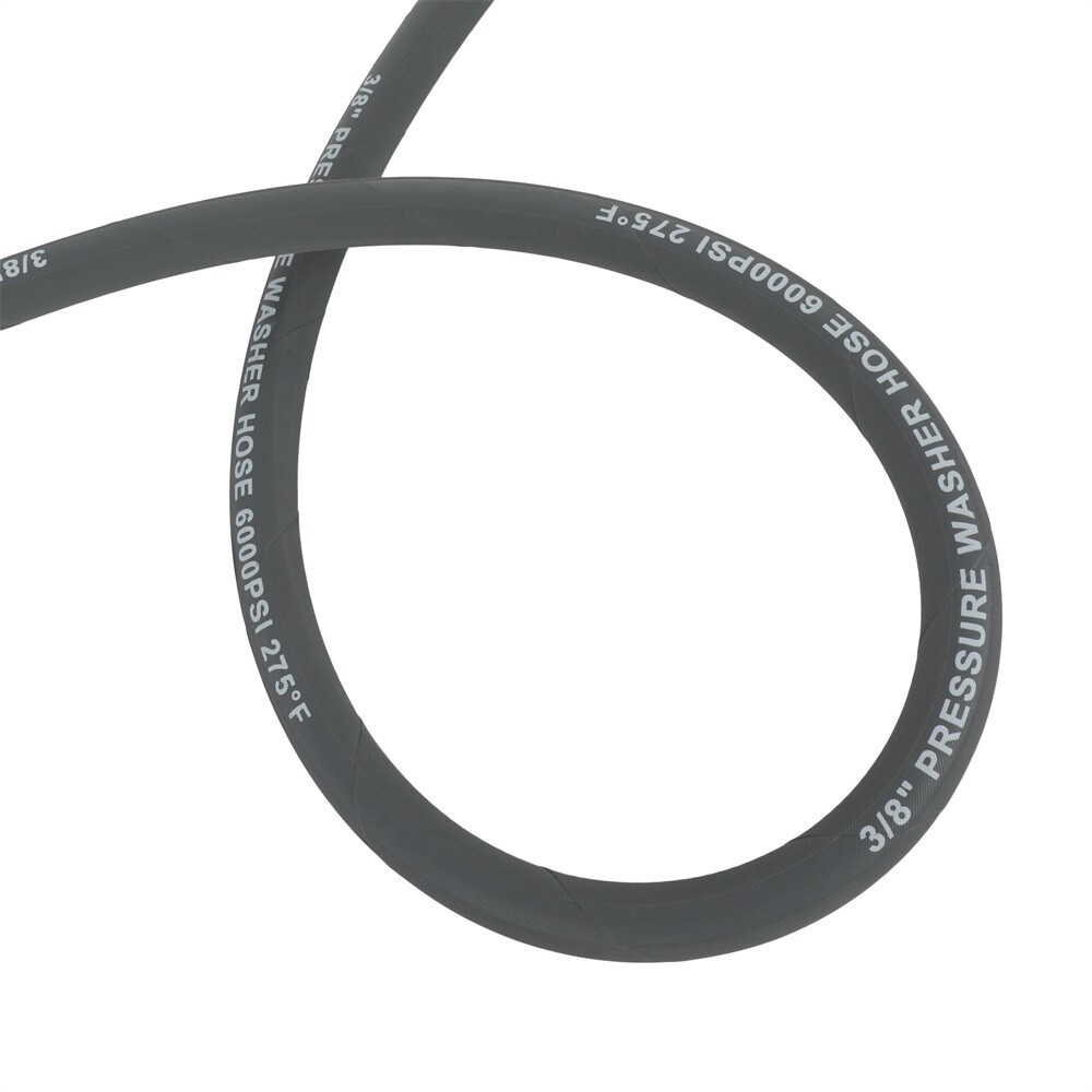 New 3/8″ x 100ft 2 Wire Braid Non-Marking 6000psi Hot Water Pressure Washer Hose