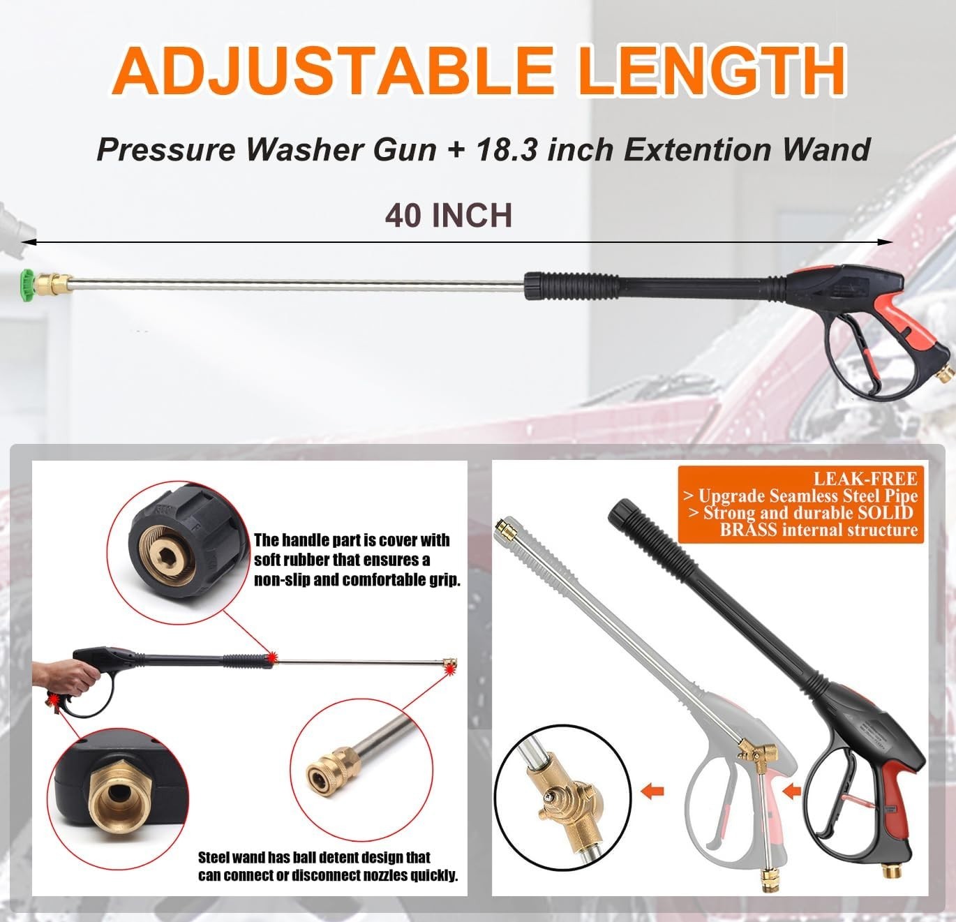Pressure Washer Gun and Hose Kit