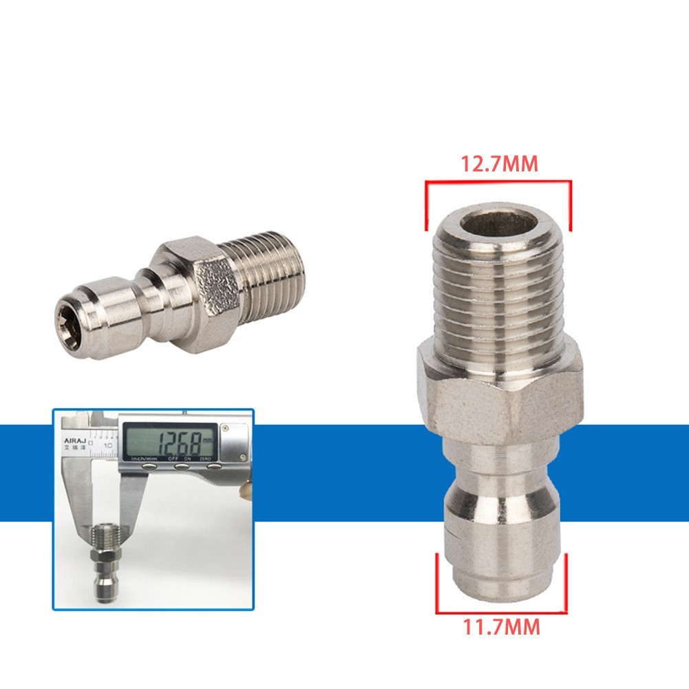 2X Pressure Washer Coupler Stainless Steel 1/4 Inch Quick Connect To Female NPT
