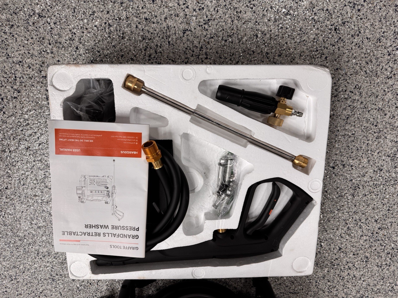 Crossfalls Retractable Pressure Washer Max, 3000PSI, 1.45GPM, 1800W Induction Mo