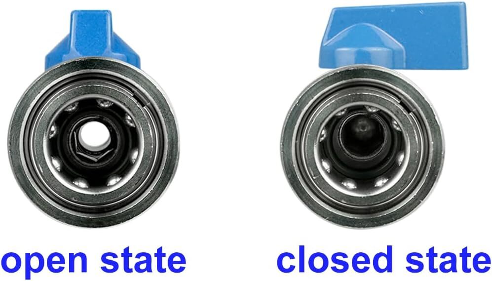 High Pressure Washer Ball Valve Kit 3/8 NPT Quick Connector 4500 PSI for Power