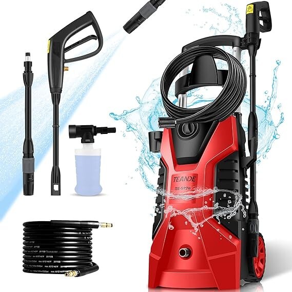 TEANDE Pressure Washer TE3500 1850PSI 1500W 1.59Max GPM Powerful Electric Power