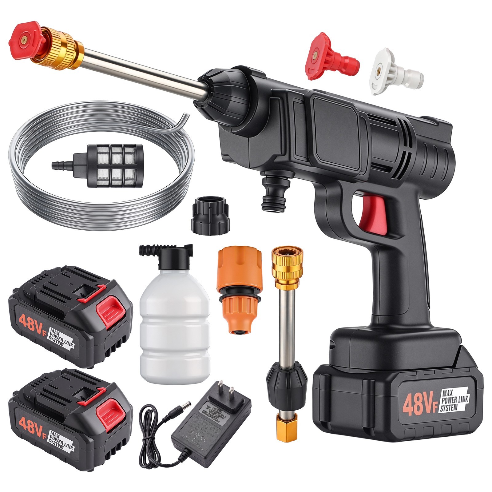Handheld Pressure Washer 600W Cordless Car Cleaning Tool Battery Powered Gun
