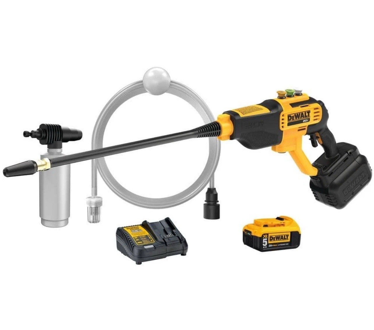 20V MAX 550 PSI 1.0 GPM Cold Water Cordless Battery Power Cleaner Kit