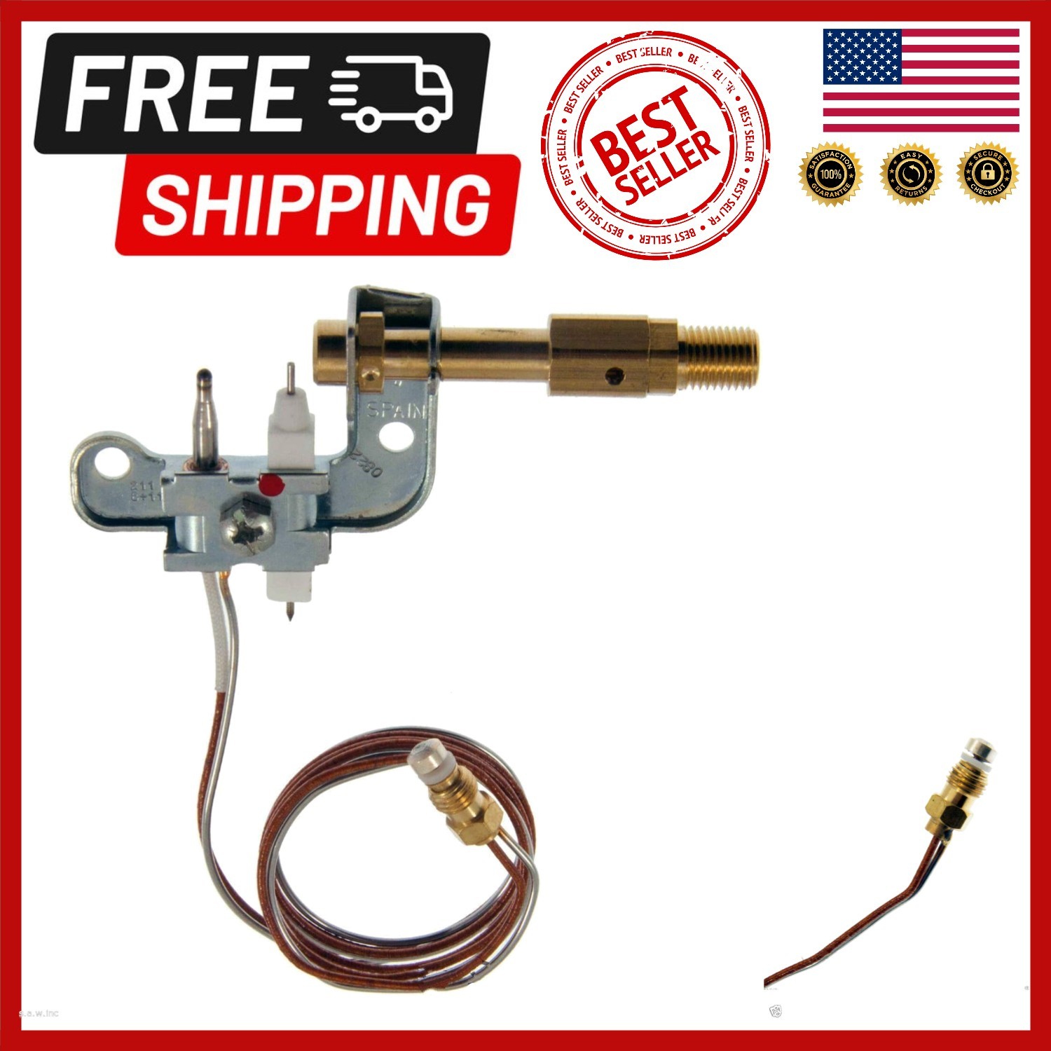 Vent Free 120630-01 Pilot ODS Assembly for Radiant Gas Wall Heaters – Indoor Use