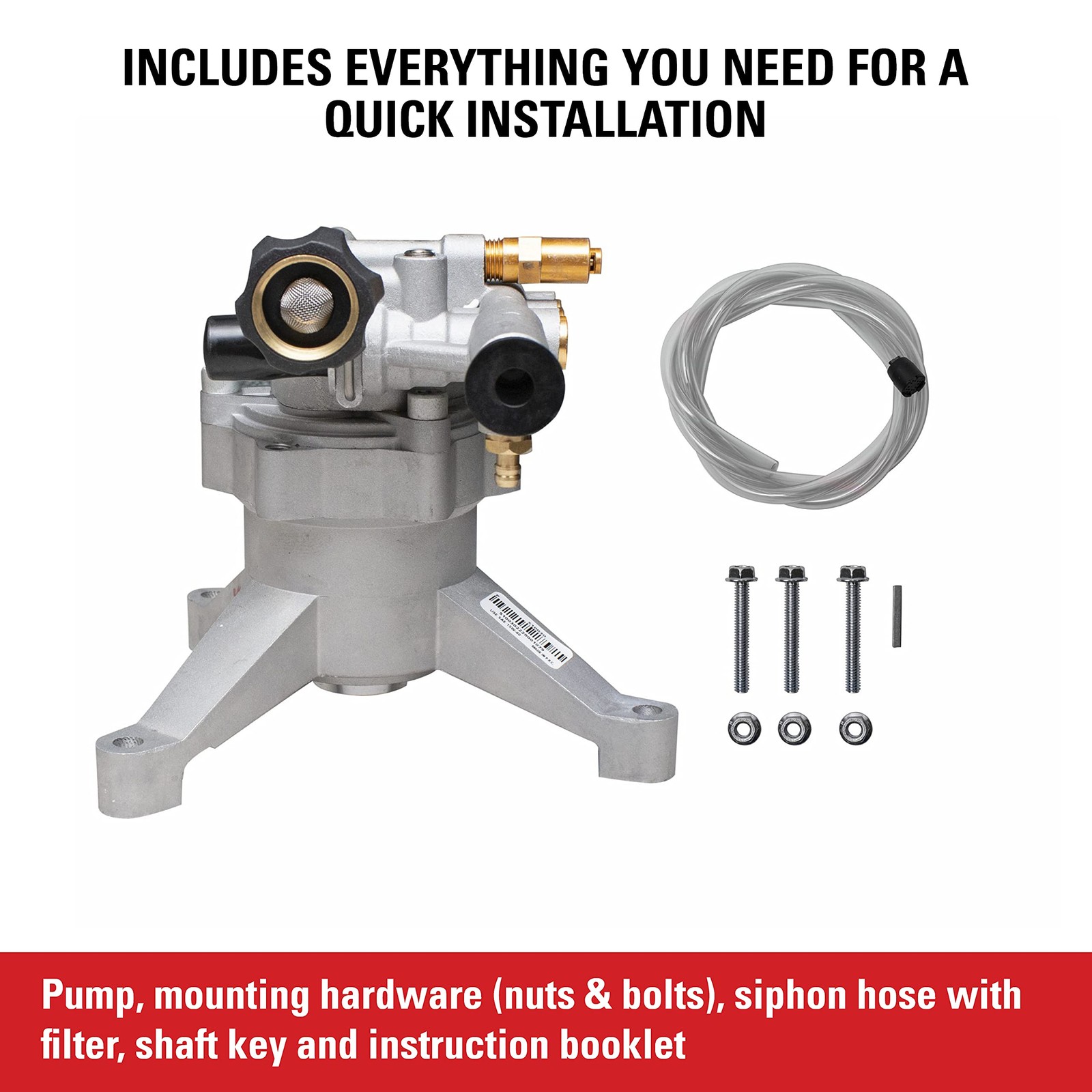 3000 PSI Replacement Pump for Gas Pressure Washers Easy Install Durable Service