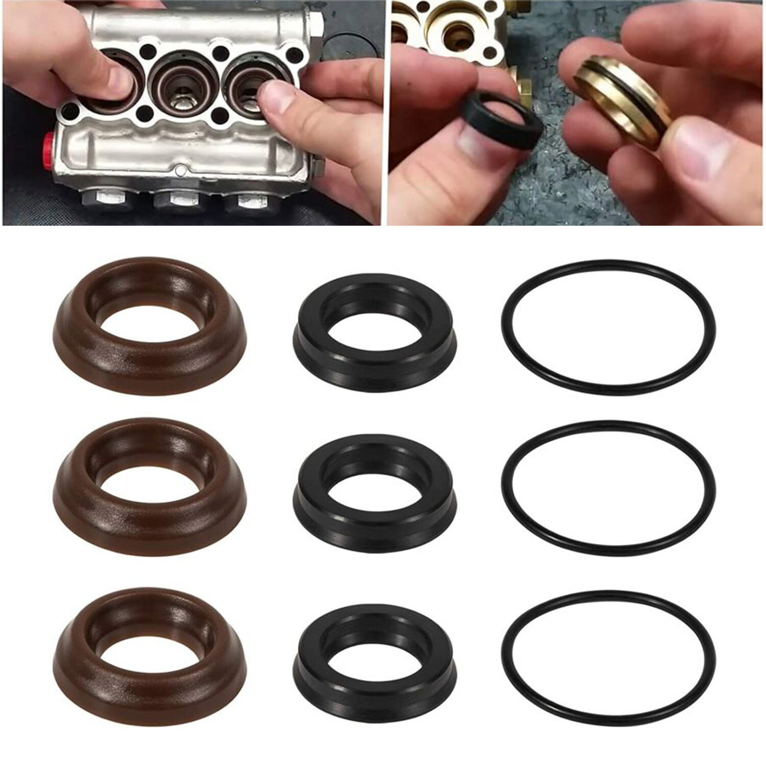 18mm XR Seal Repair Kit AR1857 for Annovi Reverberi Pressure Washer Pump (9PCS)