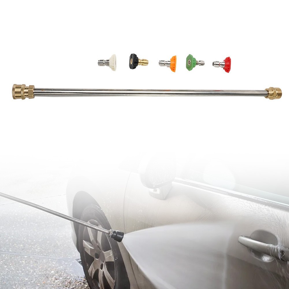16Inch High Pressure Car Washer Spray Extension Wand Lance Nozzle Tips Hose New