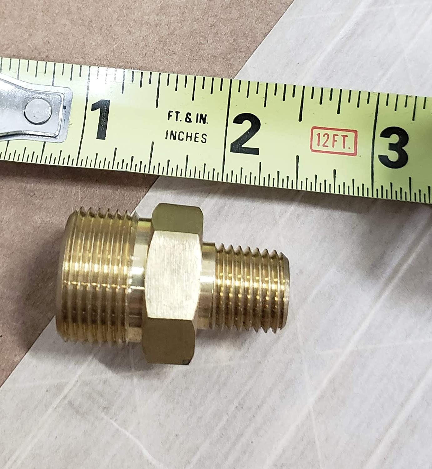 New AR Blue Clean Flared Connector Cplg.Rdcr,1/4M-22M Brass