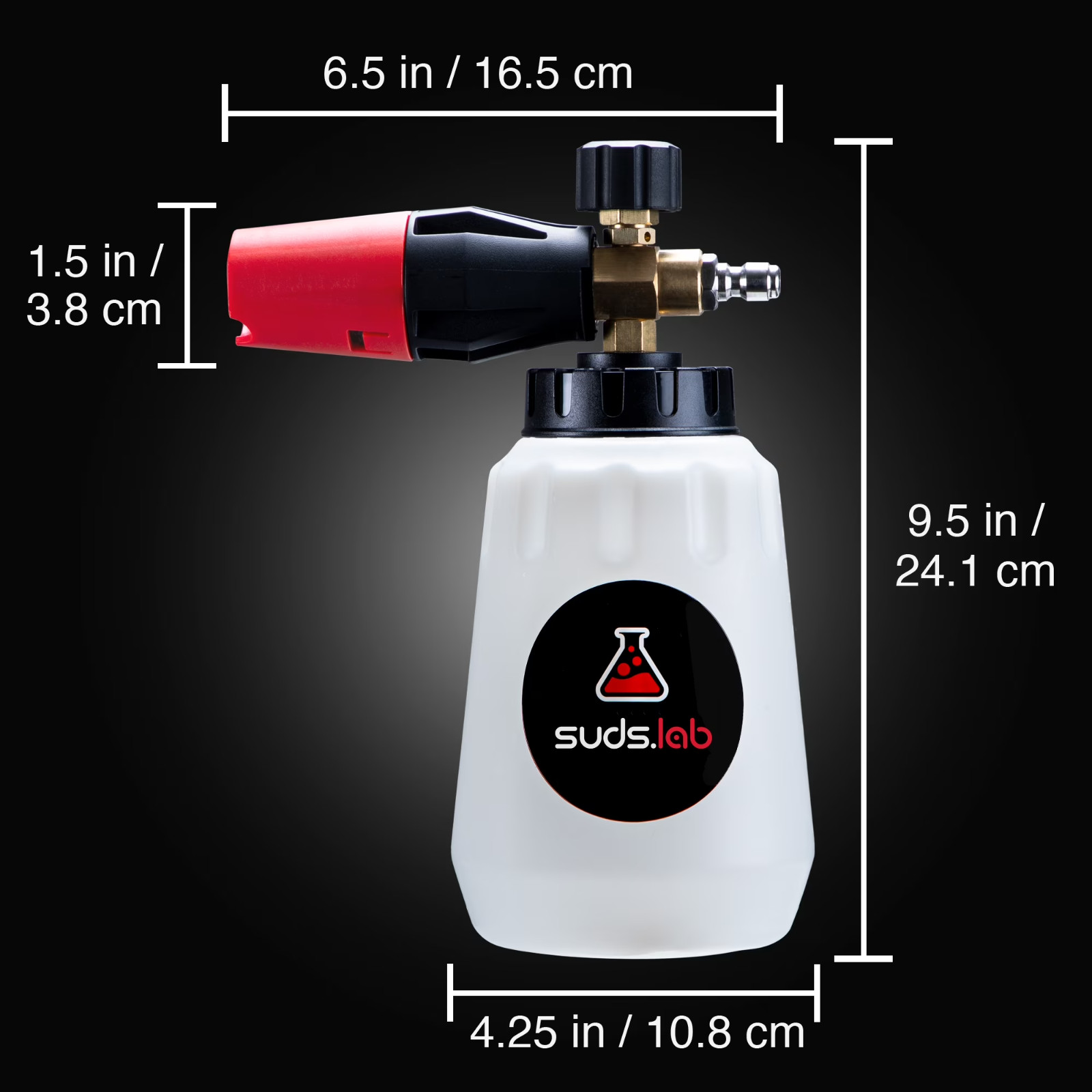 (2 pack) Suds Lab F1 Professional Foam Cannon Pressure Washer 32oz Bottle