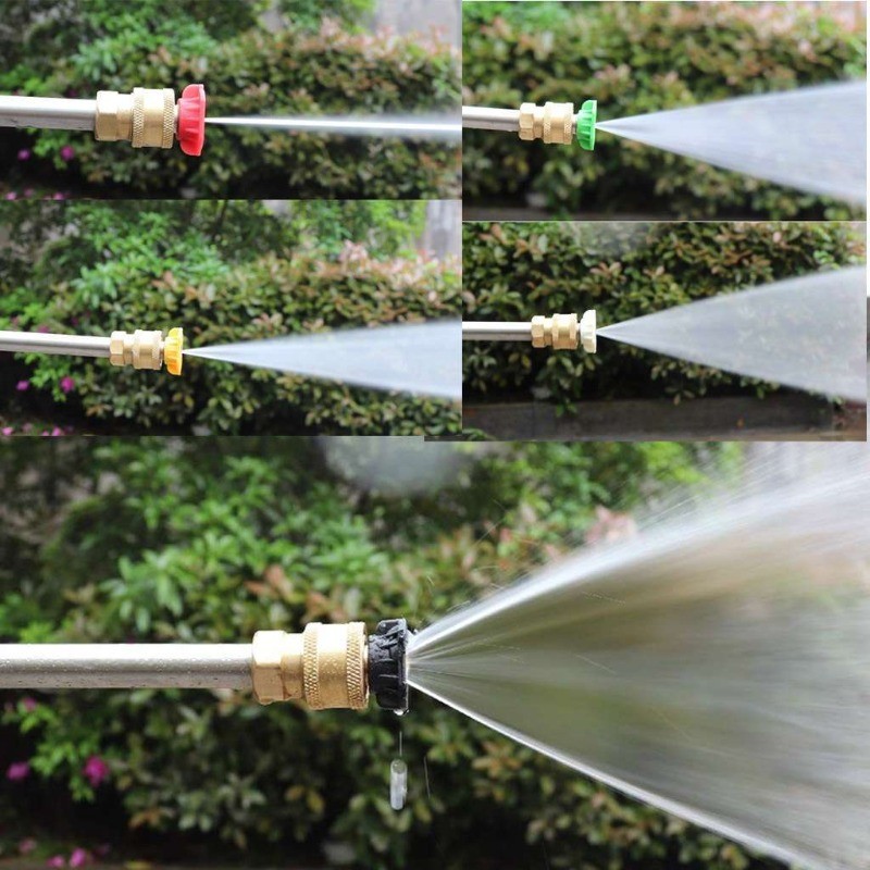 1-5Pcs Pressure Washer Spray Tips Nozzles High Power Kit Quick Connect 1/4″ Set