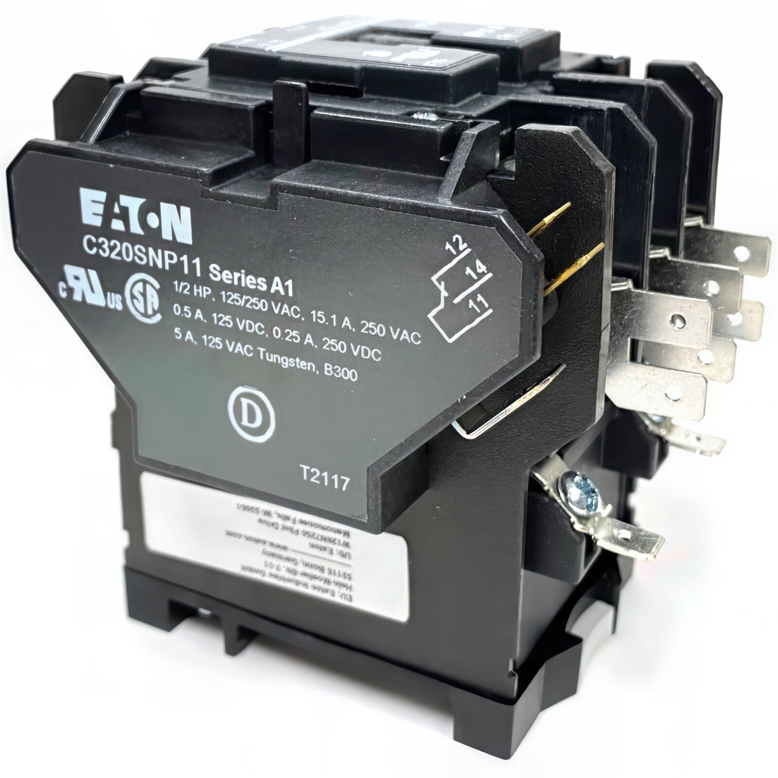 Eaton Contactor, 230V 40 Amp C25DNY154BL – UL Recognized & CSA Certified