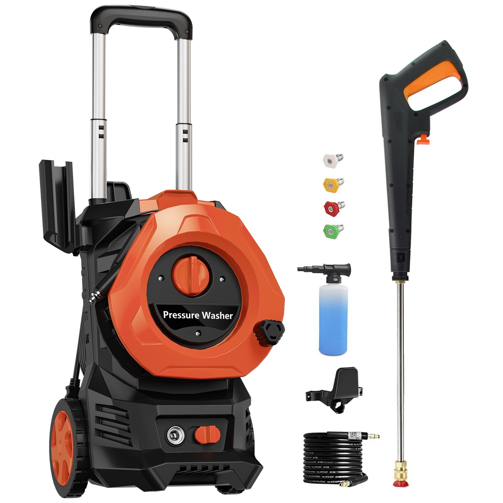 Pressure Washer 4200PSI 2.5GPM, Steel Lance, Total Stop System, for Garden