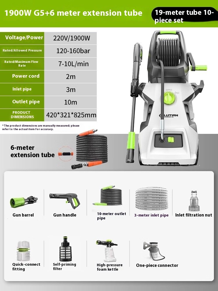 High-pressure Car Washer Household 220V Water Pump Cleaner Portable Water Gun