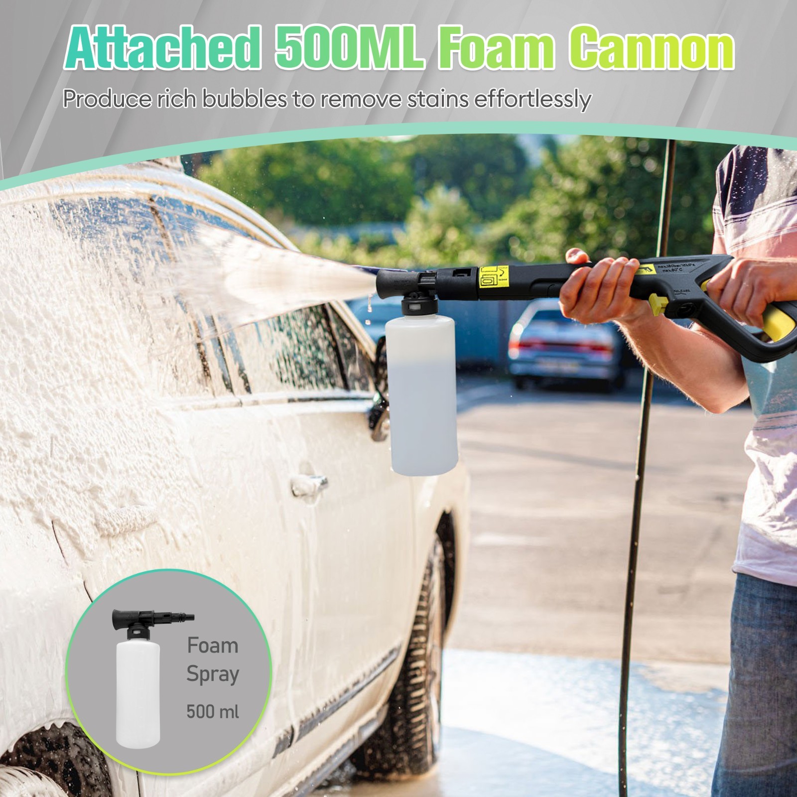 4200 PSI 2.5 GPM High-Pressure Electric Power Cleaner Car Washer Machine Blue