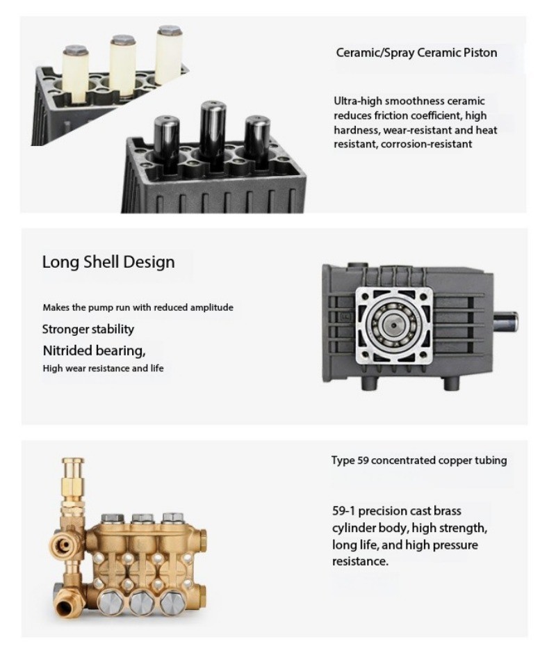Gasoline Pump Diesel Engine Ultra-High Pressure Plunger Pump Cleaning Pump