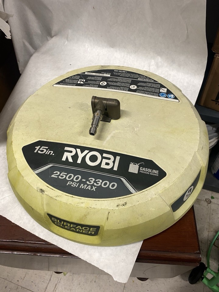 Ryobi RY31SC01 15 in. 2500 – 3300 PSI Surface Cleaner For Gas Pressure Washer