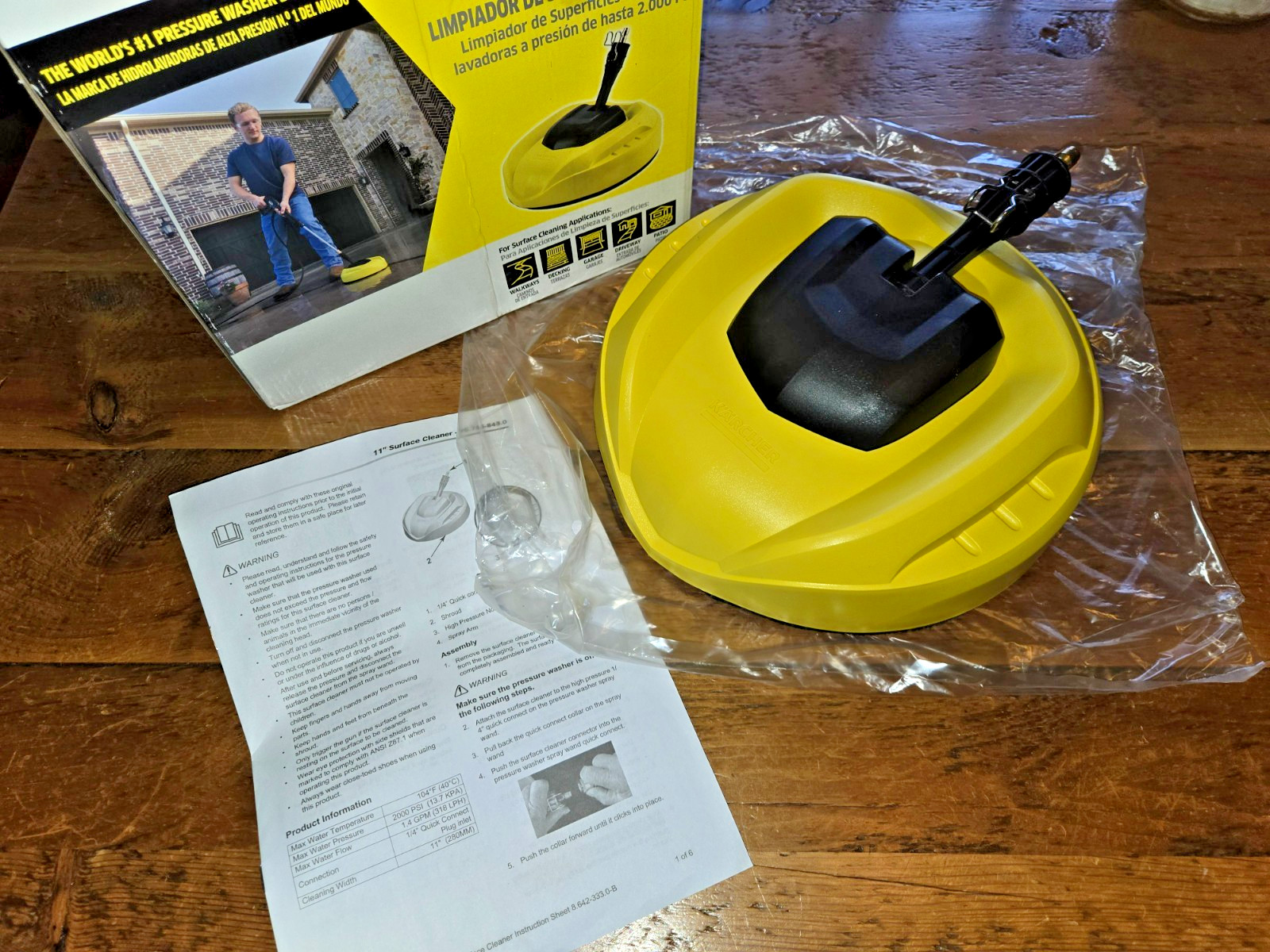 Karcher 11″ Hard Surface Cleaner Attachment for Pressure Washer – NEW In Box.