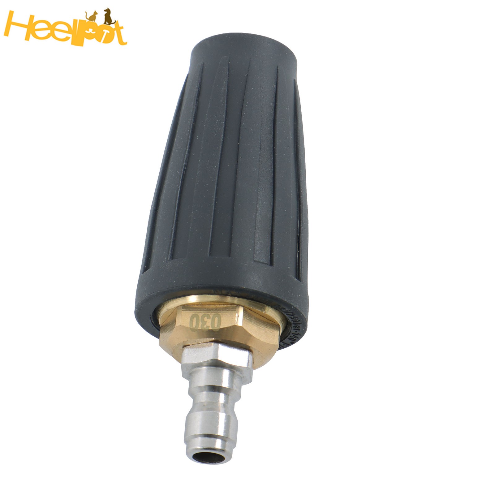 1/4 In Quick Connect W/ 5 Spray Nozzles Rotating Turbine Nozzle Set 3600 Psi