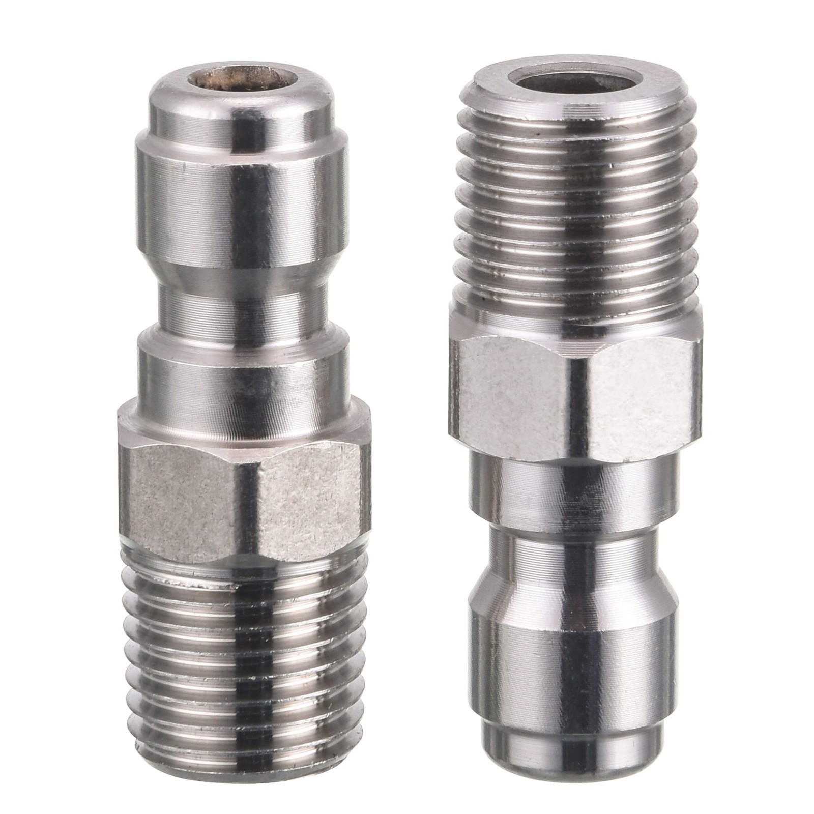 Pressure Washer Couplers, 1/4 Quick Connect Plug, NPT Fitting, 5000 PSI, 2 Pack