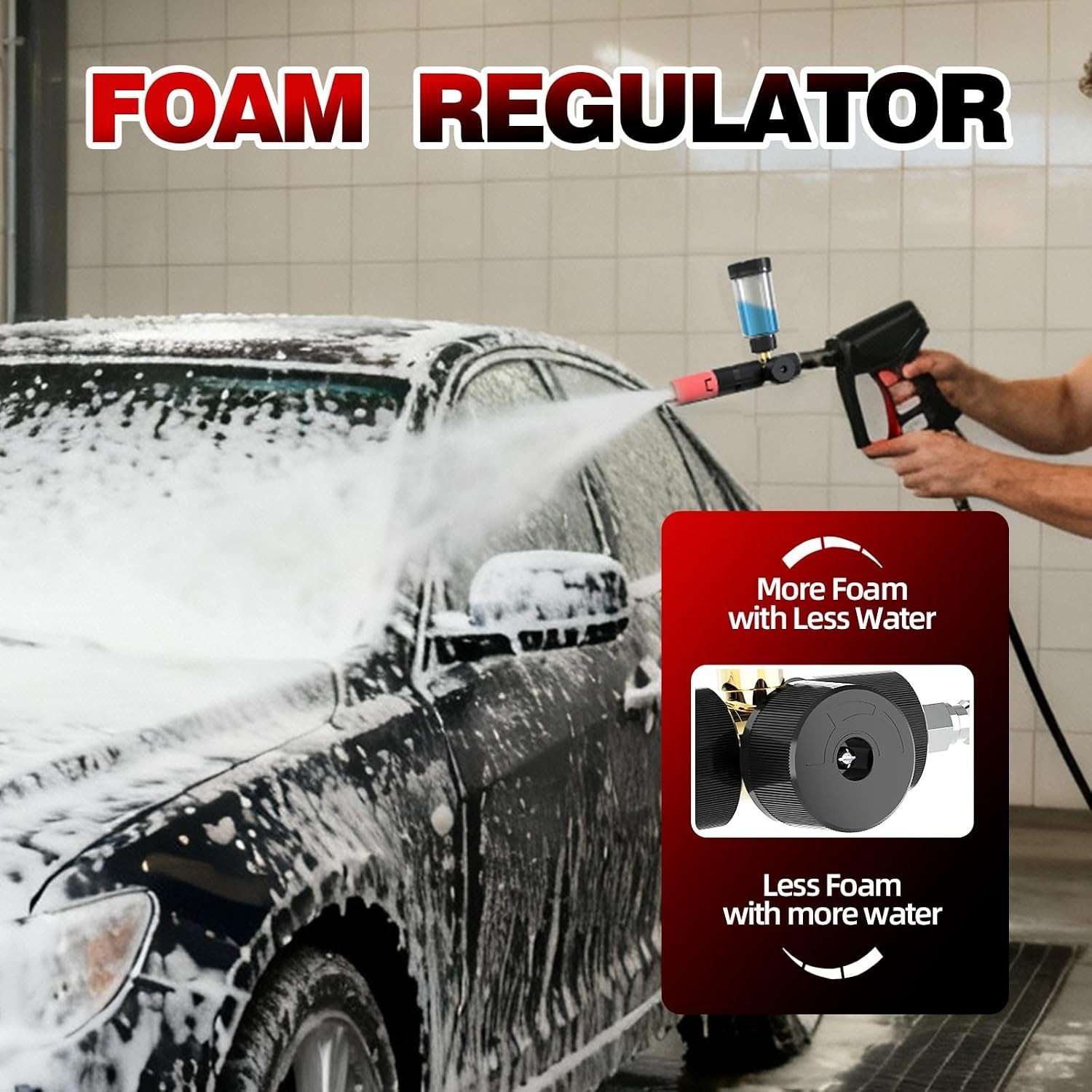Foam Cannon for Pressure Washer with 1/4” Quick Connector | Car Wash Foam Ca…
