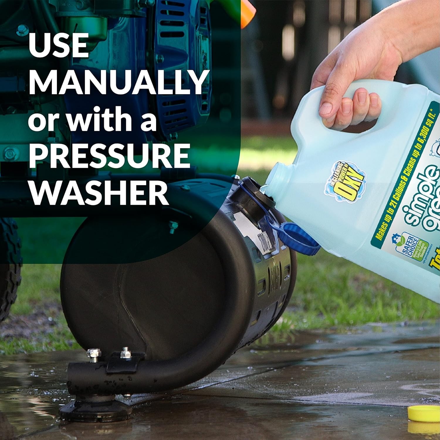 Simple Green Oxy Solve: 1 Gal Pressure Washer Cleaner, Eco-Friendly & Non-toxic