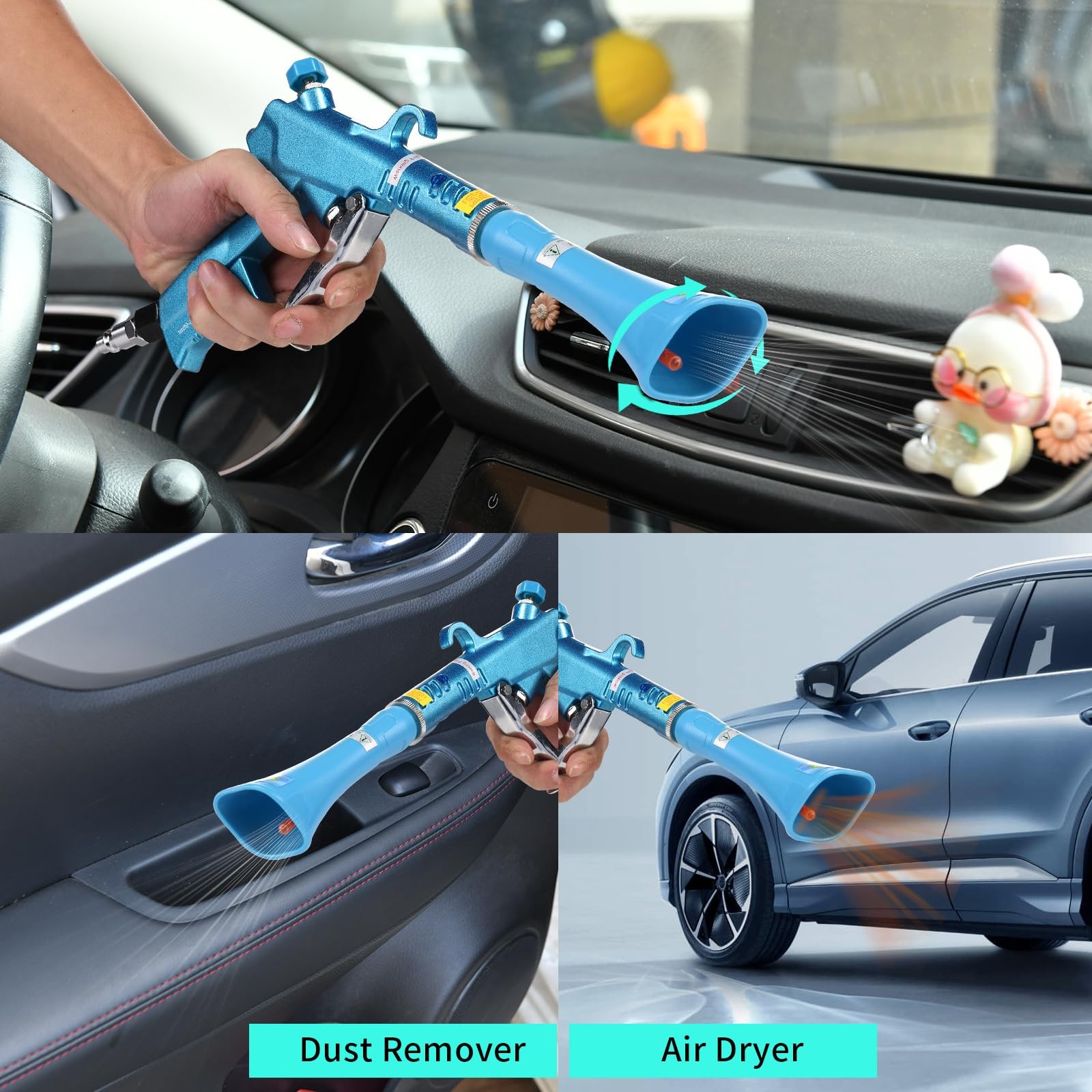 GOCCIDA Tornado Dry Car Cleaning Gun Detailing Interior Dryer Air Blow Gun fo…