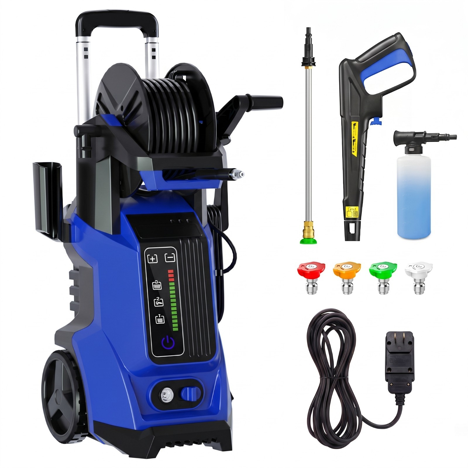 Electric Pressure Washer 5200PSI 3.2GPM, 15 Level Adjustable Touch Screen