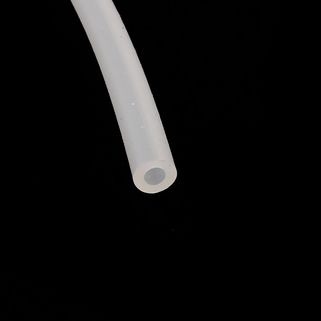 2 x 4mm Length 2.5m Temperature Resistant Silicon Pipe Cream White