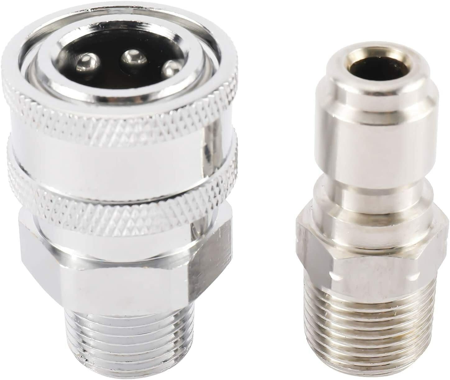 Steel High Pressure Washer Ball Valve Kit, 3/8 Inch Quick Connect 4500 PSI