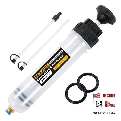Automotive Fluid Extractor Pump Oil Extractor Pump with Hose, Sealed 200 cc