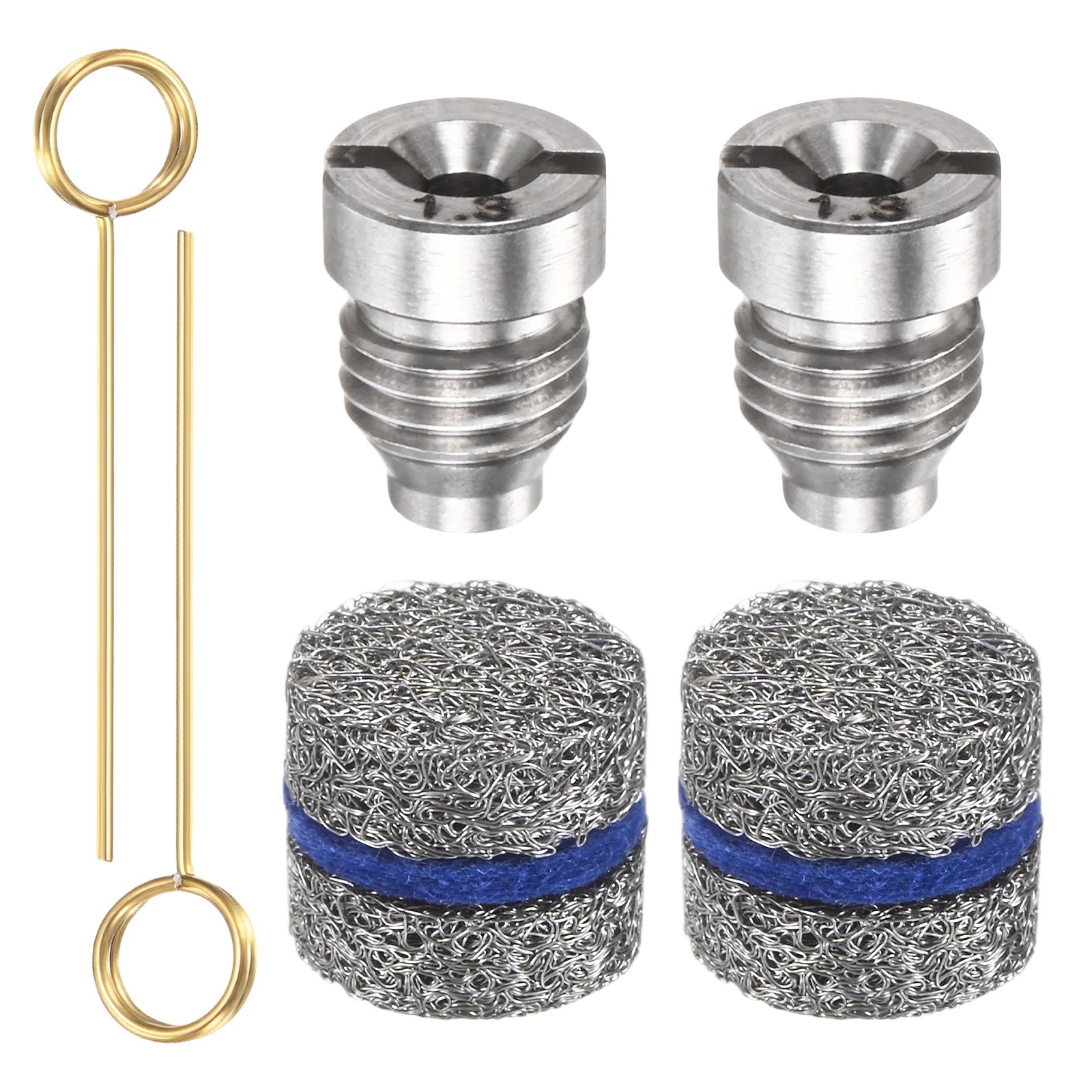 1-Set 1.3mm Orifice Foam Cannon Nozzles and 3 Layer Foam Maker Meshes