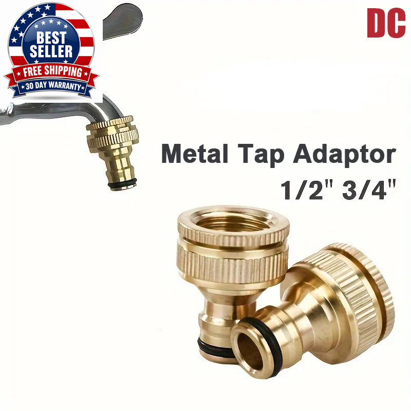 Brass Faucet Tap Connector Mixer Hose Adaptor Quick Connecter 1/2 3/4 Copper Hos