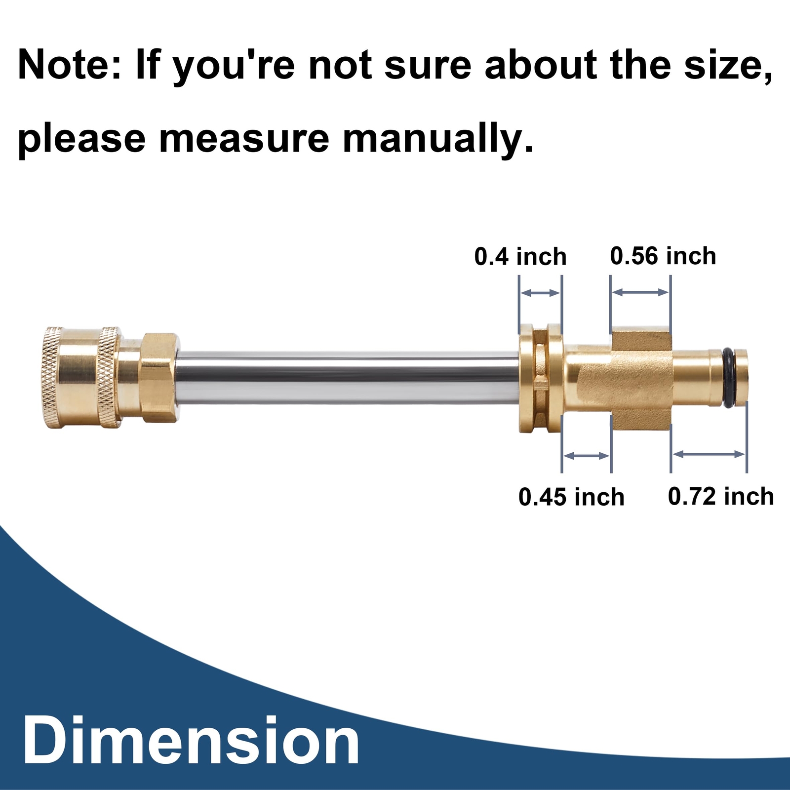 Replacement for Pressure Washer Gun Adapter Sun Joe SPX Series, 1/4 Inch Quic…