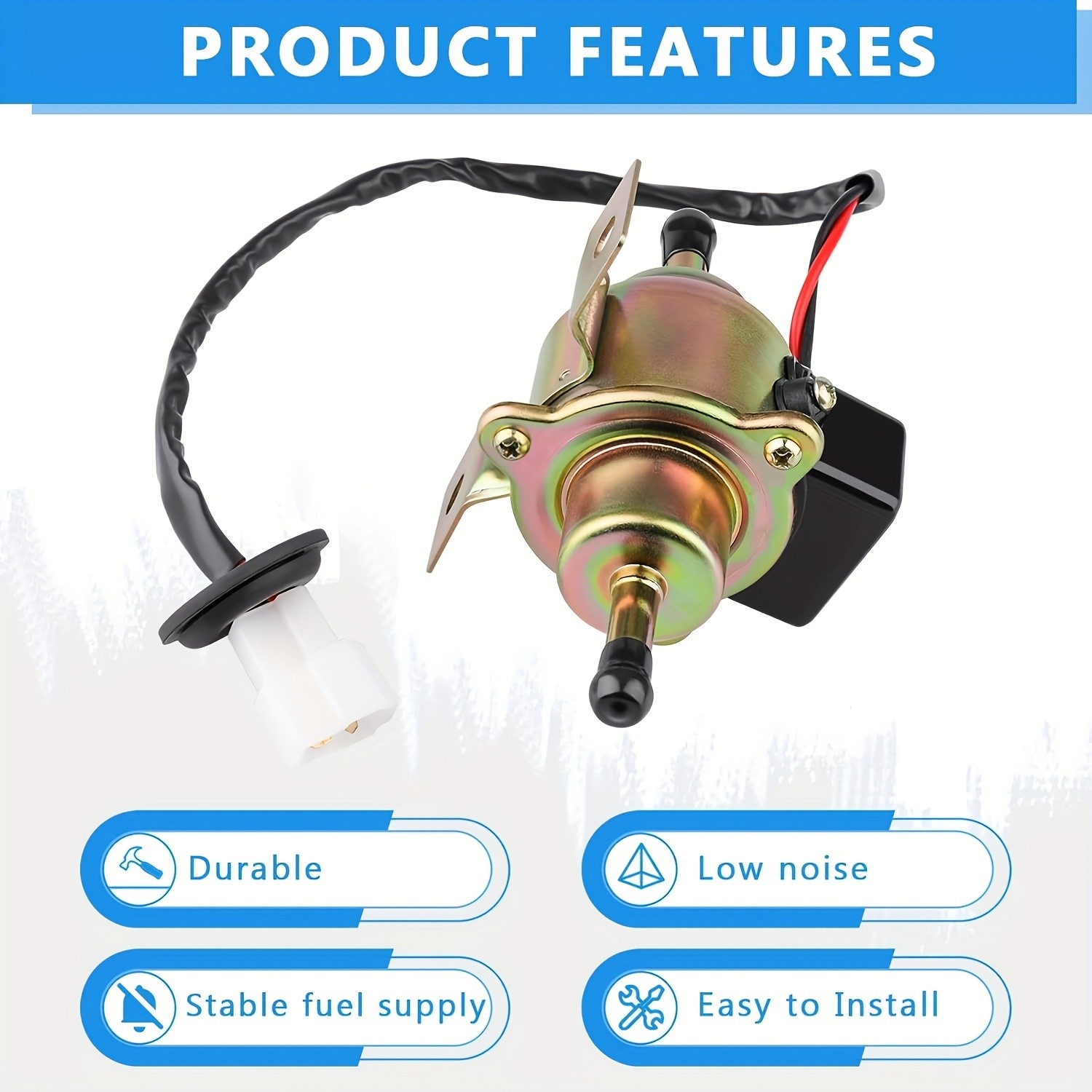 Functional Adaptable Stable Easy to Install 12V Universal Electric Fuel Pump Kit
