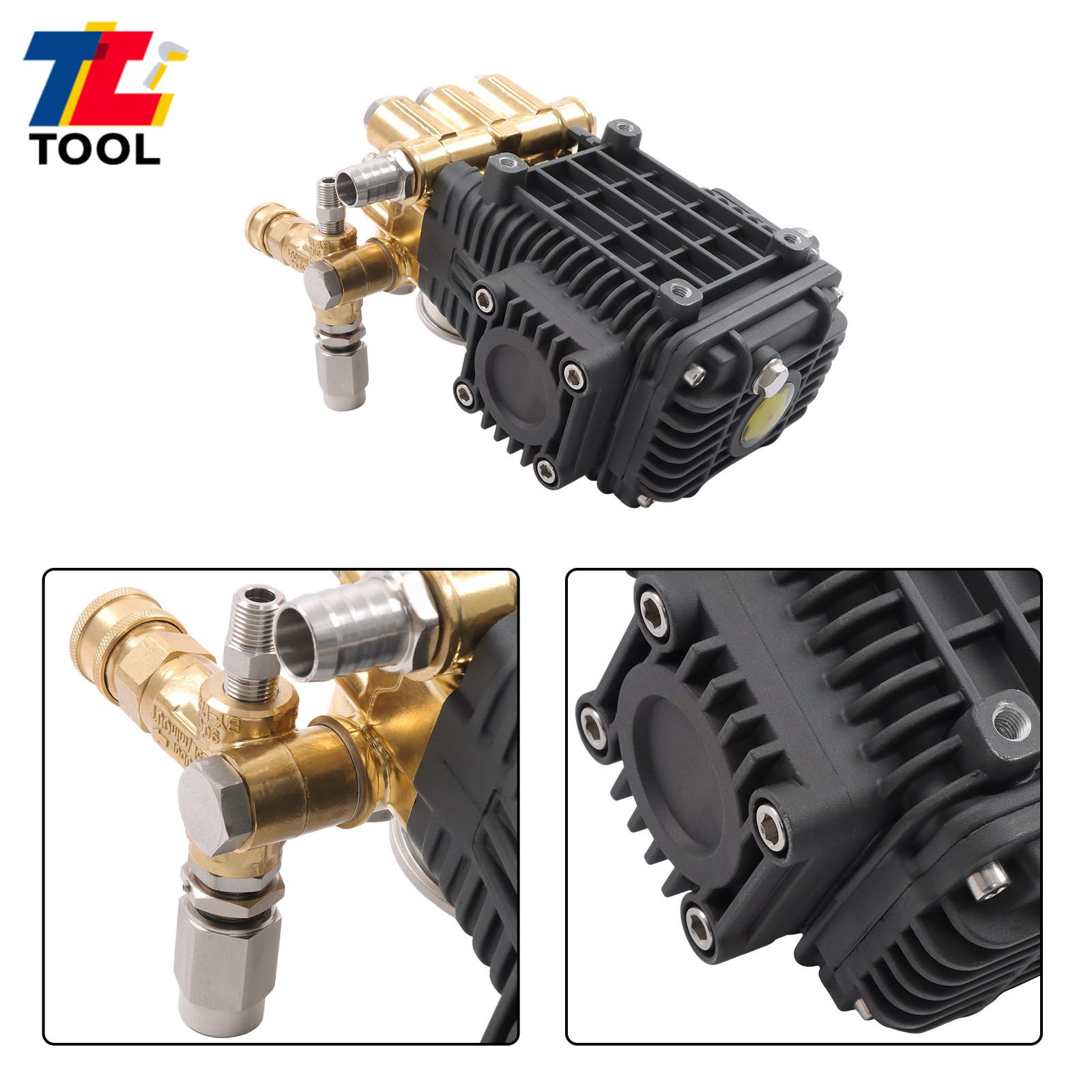 General Right Shaft 3500 PSI Pressure Washer Pump 4.5 HP Belt Drive 5.6 gpm