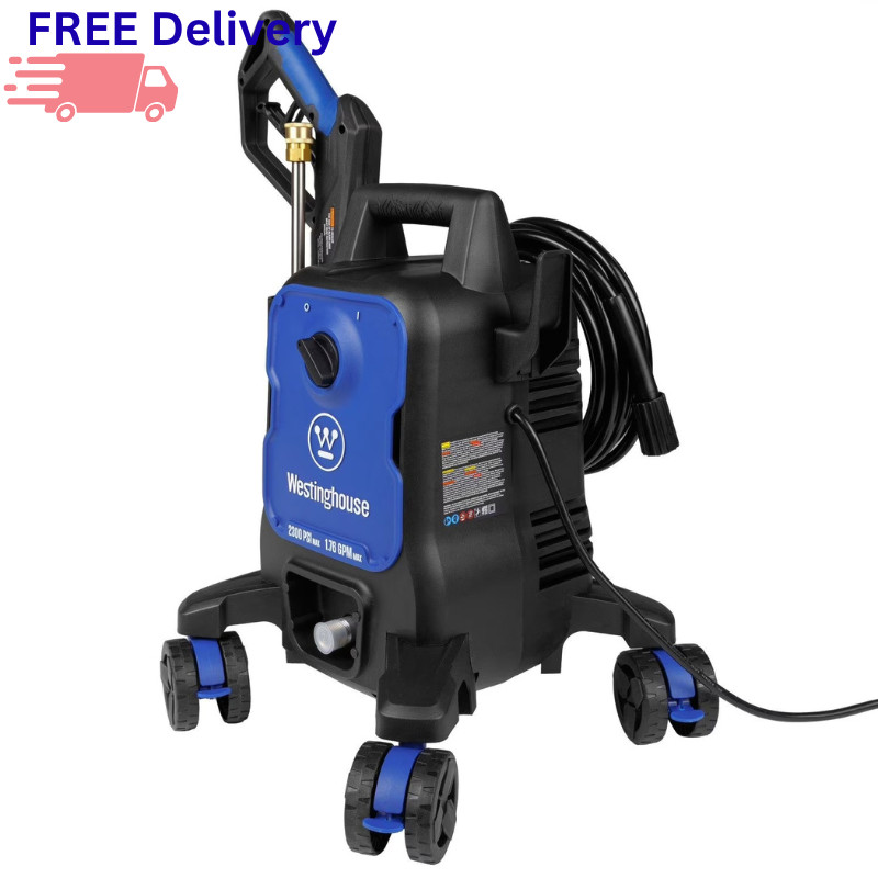 Westinghouse Electric Pressure Washer 2300 PSI 1.76 GPM 4-Wheel Compact Power