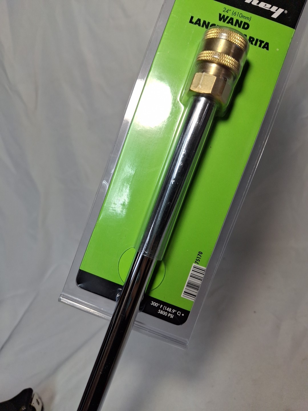 Forney 75170 High Pressure Washer Wand 24″ x M22 Male Screw Nipple x 1/4″ Femal