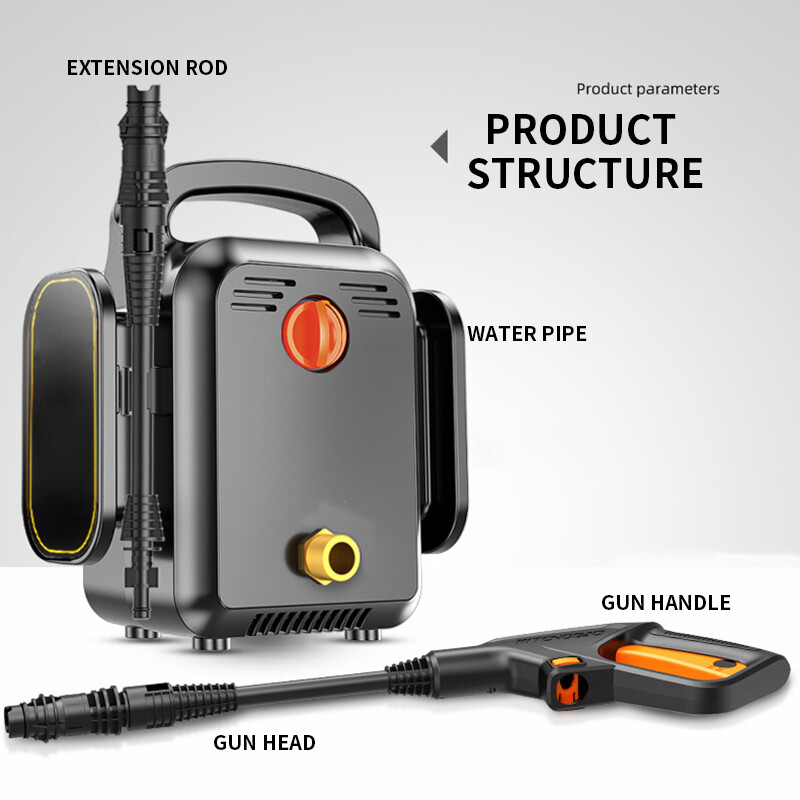 High Pressure Car Wash Gun ,250W Rechargeable Lithium Electric Car Wash Gun New
