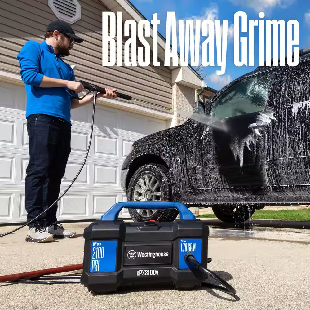 2100 PSI 1.76 GPM 13 Amp Cold Water Electric Powered Handheld Electric Powered P